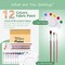 Colorful Fabric Paint Set for Clothes 12 Colors - Permanent Textile Paint Puffy Paint Kit for Shoes, Canvas - Non-Toxic Slick Painting Set for Adults, Beginner & Artists